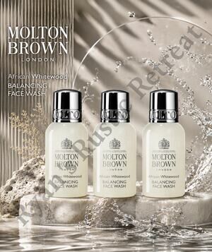 Lot Of 3 - Molton Brown - African Whitewood Balancing Face Wash - 1 fl oz/ 30 mL